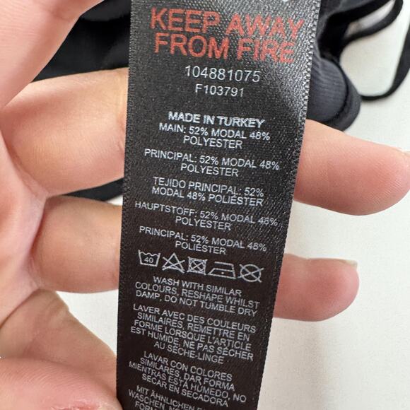 Topshop Dress Womens 10 Black‎ Ruched Drawstring Bodycon T-Shirt Mini Stretch - Picture 4 of 7